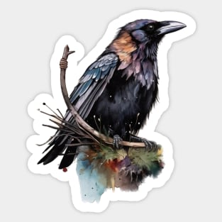 Majestic Crow Sticker